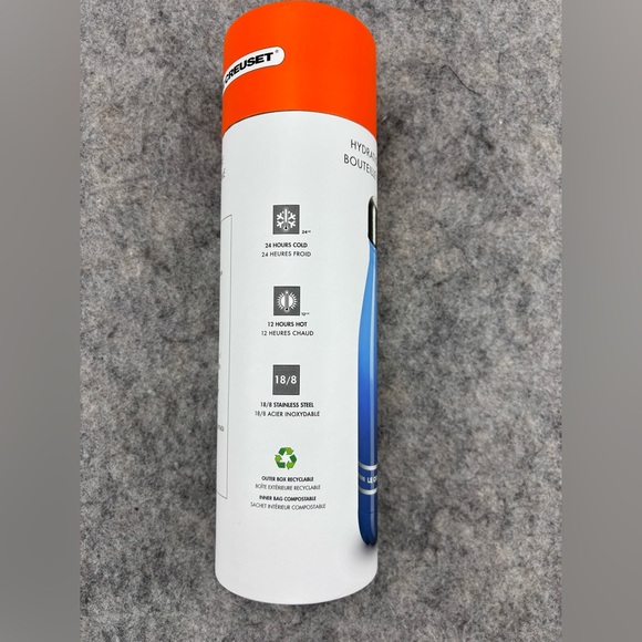 Le Creuset | Hydration Bottle | BLUE | 17oz 18/8 Stainless Steel | NIB - Picture 3 of 5